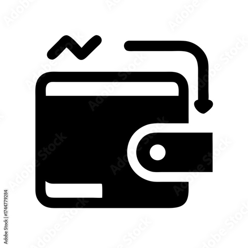 Wallet with money transfer, financial concept