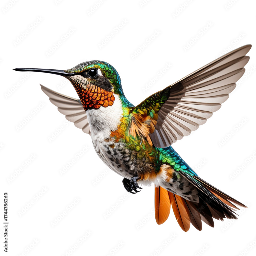 Fototapeta premium hummingbird bird, Transparent background 