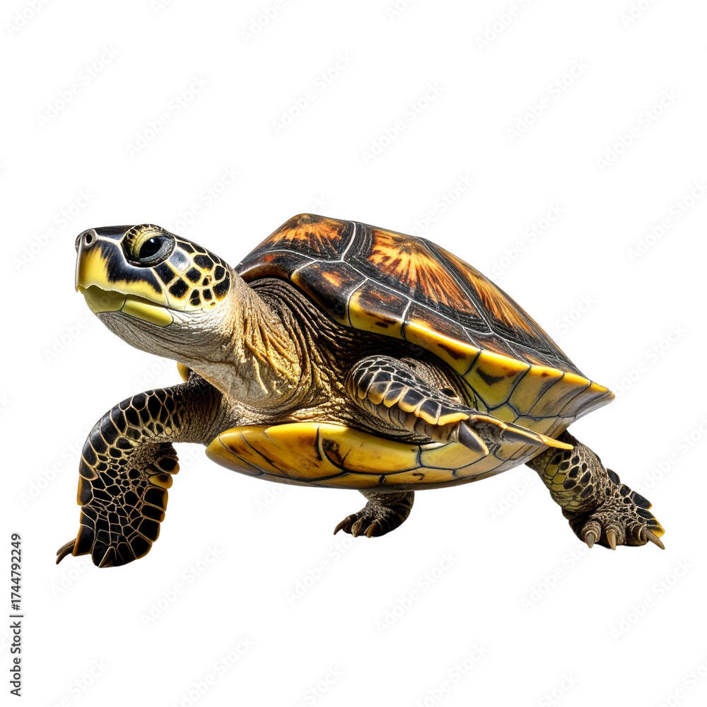 Obraz premium turtle on a transparent background, cut out