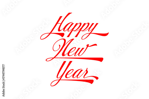Happy New Year - 新年を祝うメッセージの「Happy New Year」の文字
