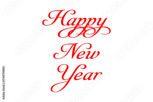 Happy New Year - 新年を祝うメッセージの「Happy New Year」の文字
