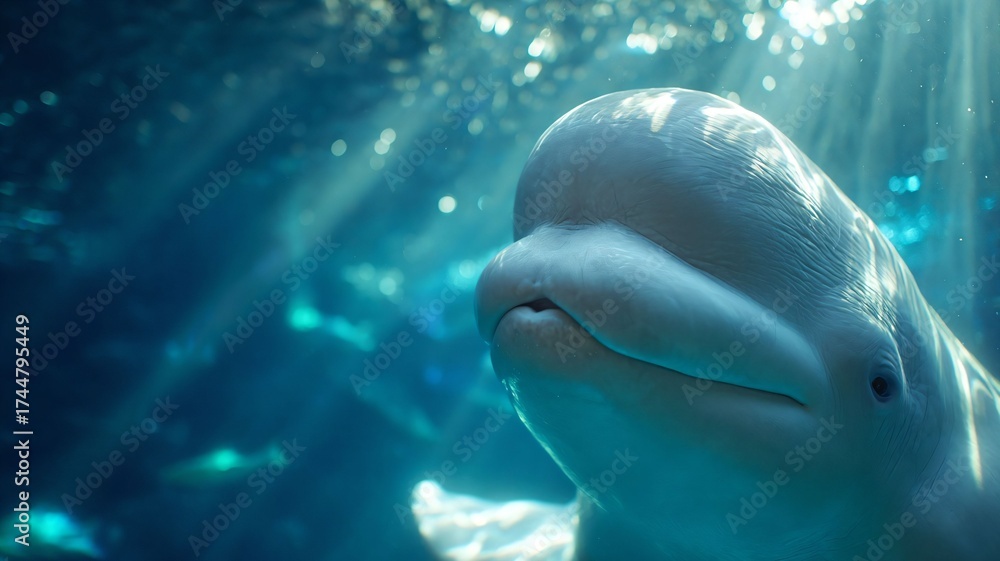Fototapeta premium dolphin in the water