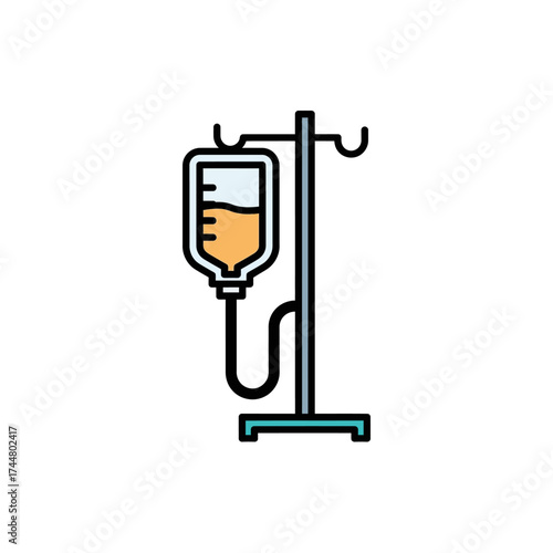 A friendly cartoon illustration of a female nurse wearing a blue uniform and cap with a red cross symbol, and a stethoscope around her neck.