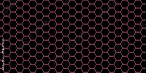 Seamless metallic black honeycomb grid and leopard pattern texture backdrop design vector illustration