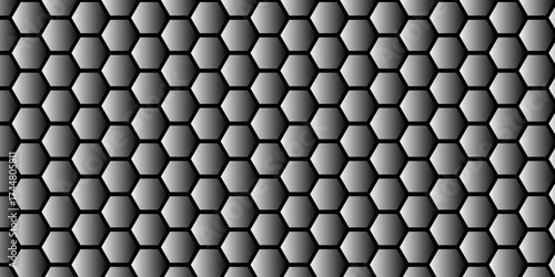 Seamless abstract geometric metal texture background with a light gray grid pattern for a modern 3d surface design