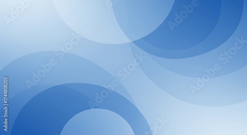 A clean, modern wallpaper with a geometric design of transparent blue bubbles and varied shading