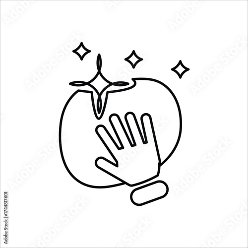 clean icons. simple line vector