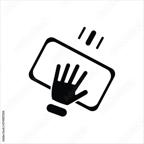 wipe icons. simple solid vector