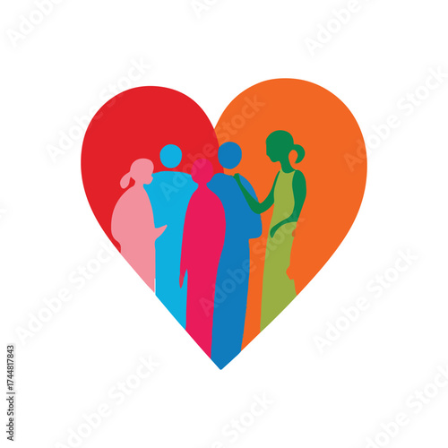 Global Dignity Day vector illustration celebrating human respect, equality, empowerment, diversity, unity, and compassion in a modern flat solid color style for posters and digital media