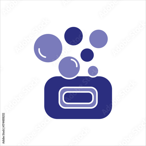 soap icons. simple colored vector