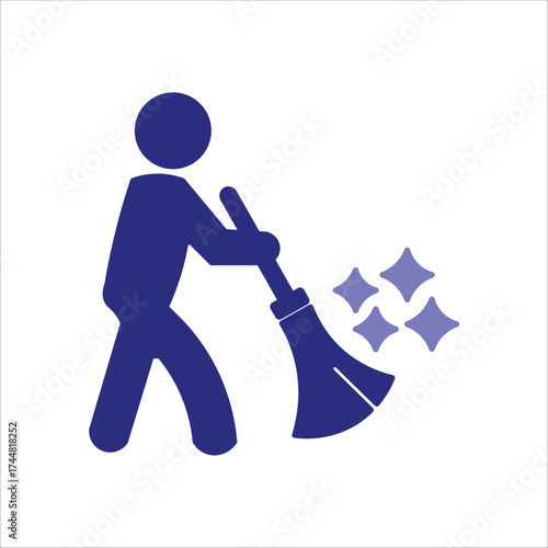 sweep icons. simple colored vector