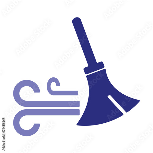 cleaning icons. simple colored vector