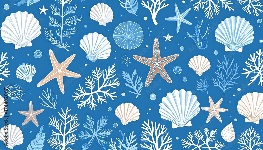 Ocean-themed pattern