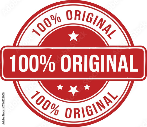 100 Original Red Stamp Seal.