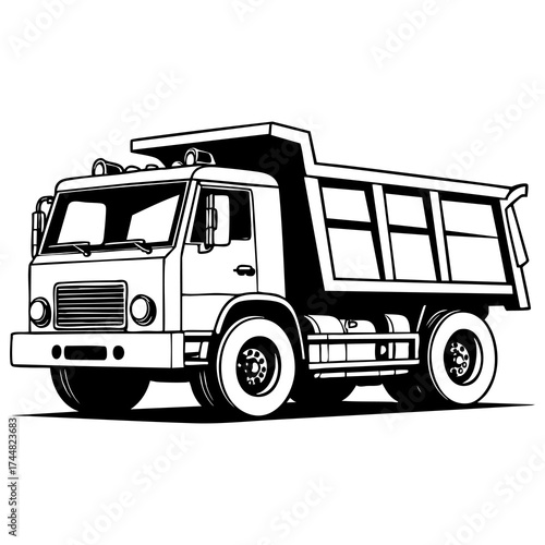 Industrial dump truck heavy duty