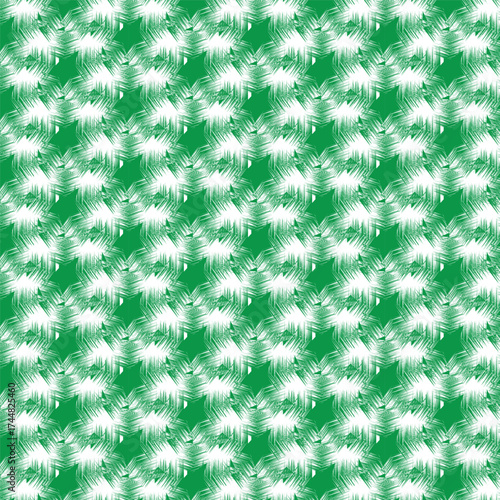 Abstract green and white woven fabric texture with a subtle checkered pattern and a natural feel