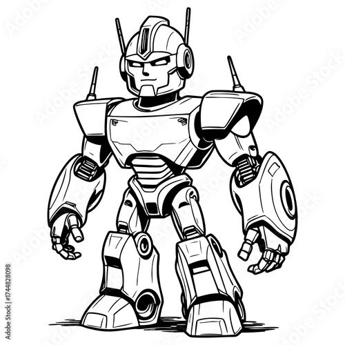 Futuristic Robot Character