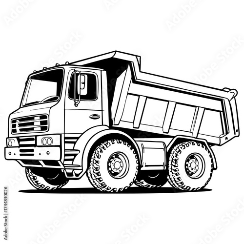 Dump truck drawing