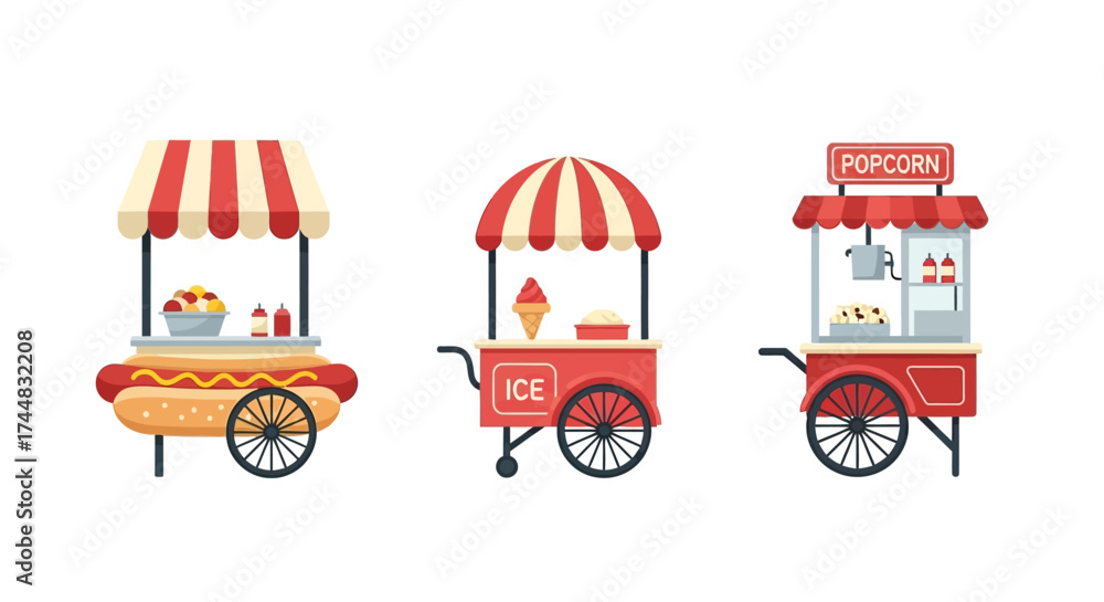custom made wallpaper toronto digitalFood Carts - Hot Dog, Ice Cream, and Popcorn Stands.