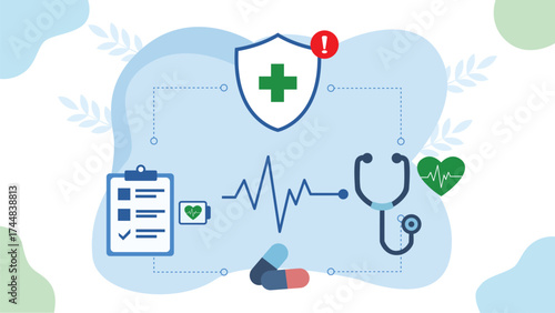 Digital Health Monitoring and Medical Data Protection Concept