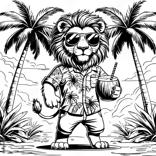 Hawaiian Lion on Sunny Beach