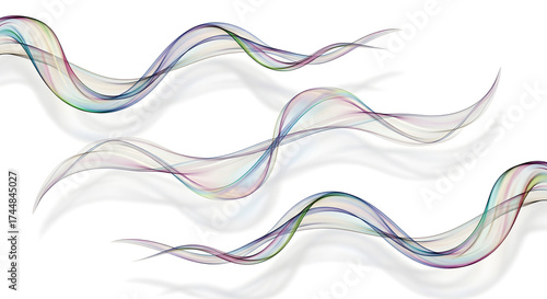 Abstract Swirling Waves of Color: A Mesmerizing Blend of Light and Motion