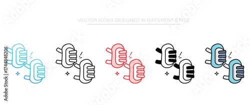 Knee Protector icon design with white background stock illustration