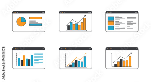 Visualizing data insights collection of dashboard charts and analytical reports