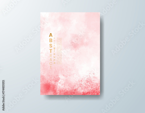 Cards with watercolor background. Design for your cover, date, postcard, banner, logo.