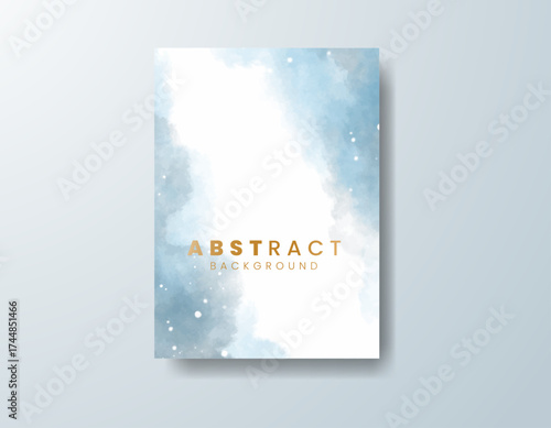 Cards with watercolor background. Design for your cover, date, postcard, banner, logo.