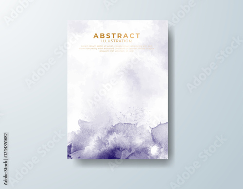 Cards with watercolor background. Design for your cover, date, postcard, banner, logo.