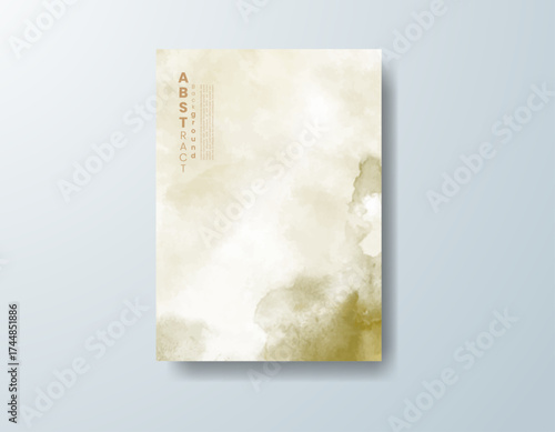Cards with watercolor background. Design for your cover, date, postcard, banner, logo.
