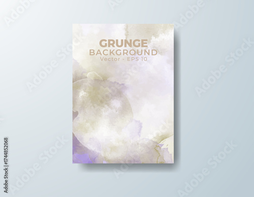 Cards with watercolor background. Design for your cover, date, postcard, banner, logo.