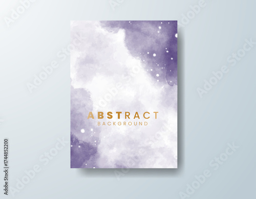 Cards with watercolor background. Design for your cover, date, postcard, banner, logo.