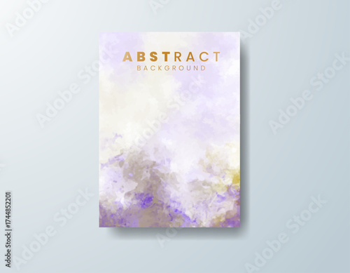 Cards with watercolor background. Design for your cover, date, postcard, banner, logo.