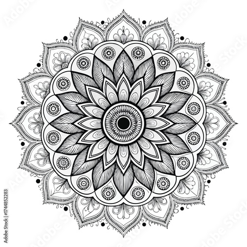ornamental round ornament mandala