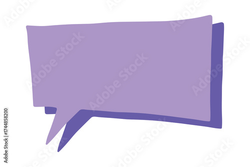 Hand drawn speech bubble Blank empty message box Textbox frame for banners, price tags, stickers, design