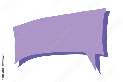 Hand drawn speech bubble Blank empty message box Textbox frame for banners, price tags, stickers, design