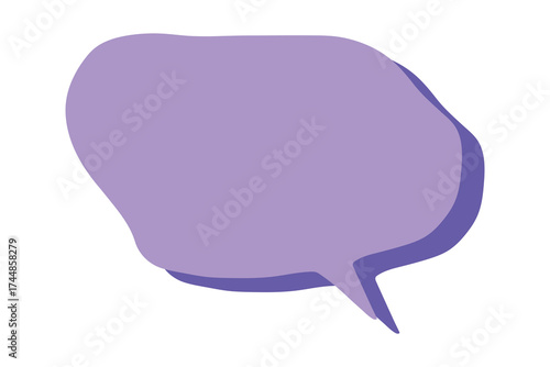 Hand drawn speech bubble Blank empty message box Textbox frame for banners, price tags, stickers, design