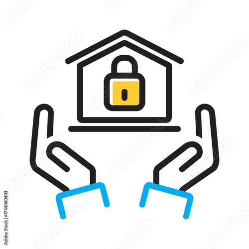 Vector multi color icon for Homeowner