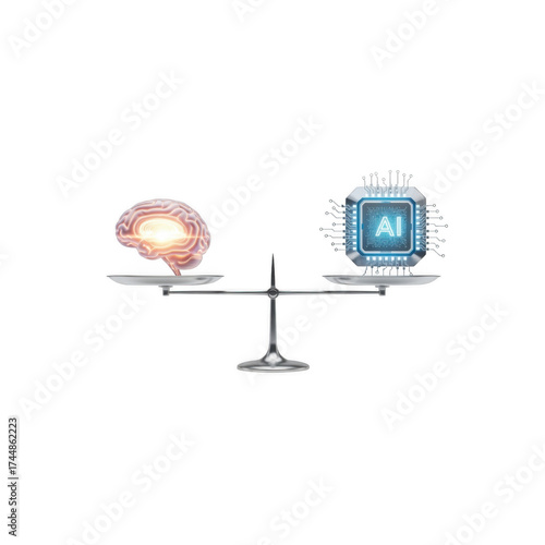 Human Brain vs. AI Chip on Scale Balancing Artificial Intelligence and Human Cognition