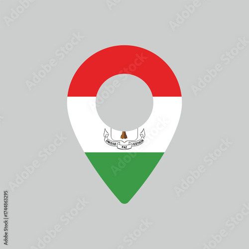 Pin icon on Equatorial Guinea flag