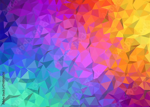 abstract colorful low poly background, abstract geometric background, abstract triangle background