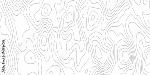 white topography map geography relief diagram texture design. Topography white background and black line world map texture design. Lines Topographic contour lines grid map seamless pattern.	
