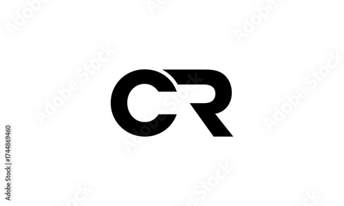 CR initial letters, monogram logo