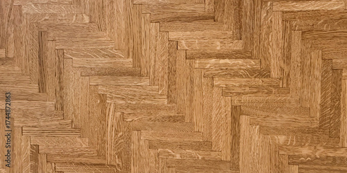 seamless wooden texture background of herringbone pattern parquet floor