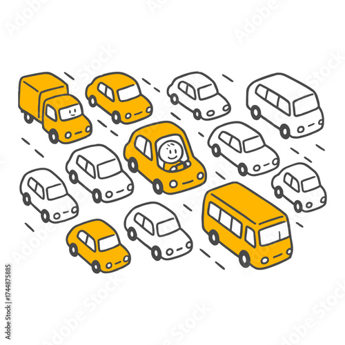 Yellow Lights and Wheels The Busy Life of Crowded Streets.