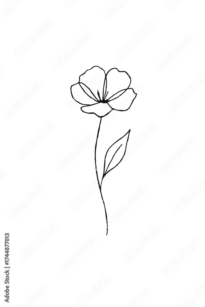 Obraz premium vector illustration of rose