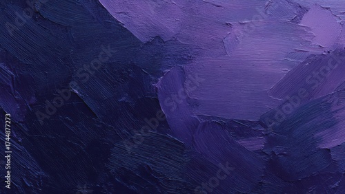 紫の抽象油絵テクスチャアート背景素材