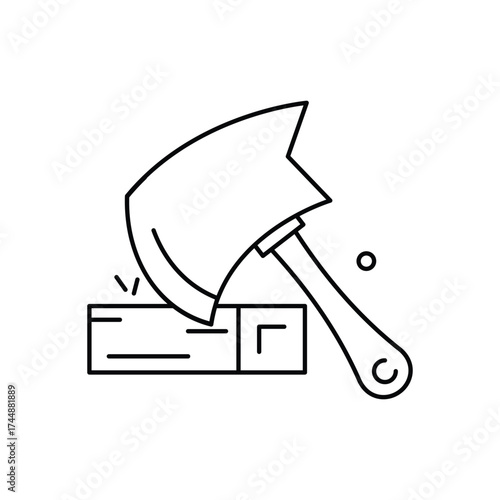 Axe Icon vector